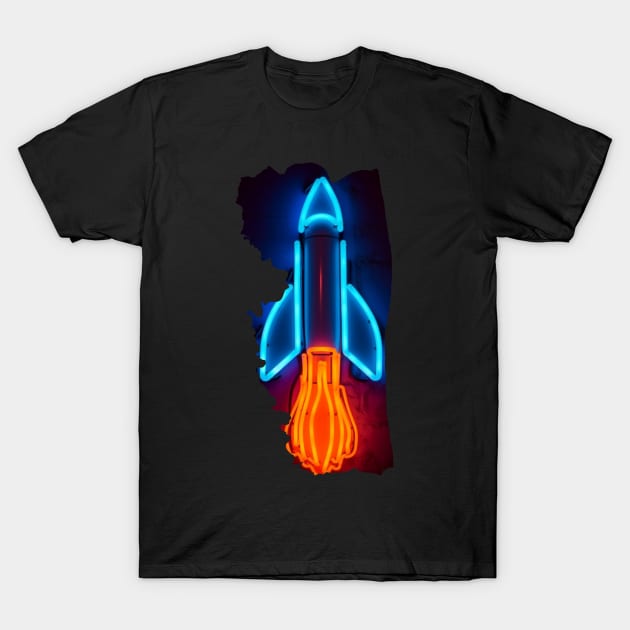 neon rocket T-Shirt by Pixy Official